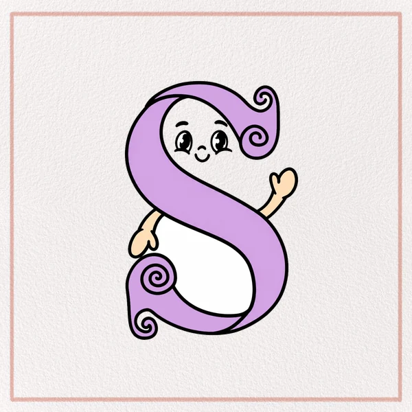 How to Draw a Fancy Letter S feature image