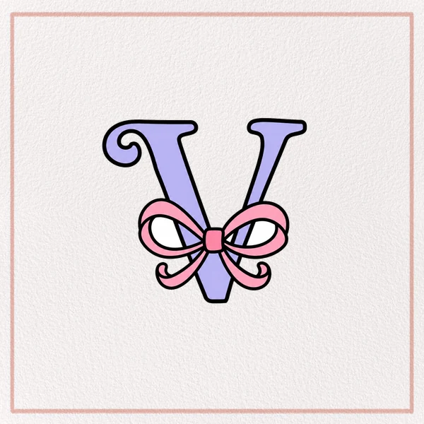 How to Draw a Fancy Letter V feature image