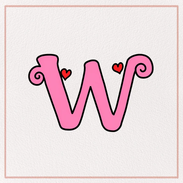 How to Draw a Fancy Letter W feature image