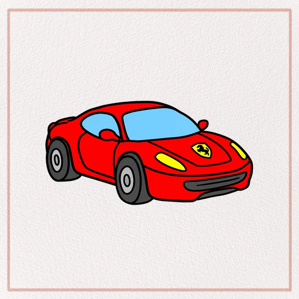How to Draw a Ferrari feature image