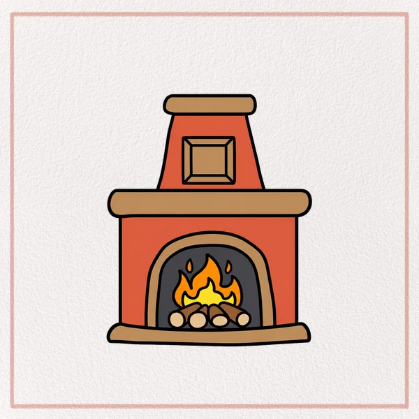 How to Draw a Fireplace feature image