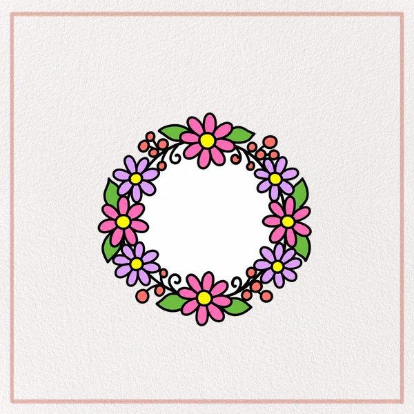How to Draw a Flower Crown feature image