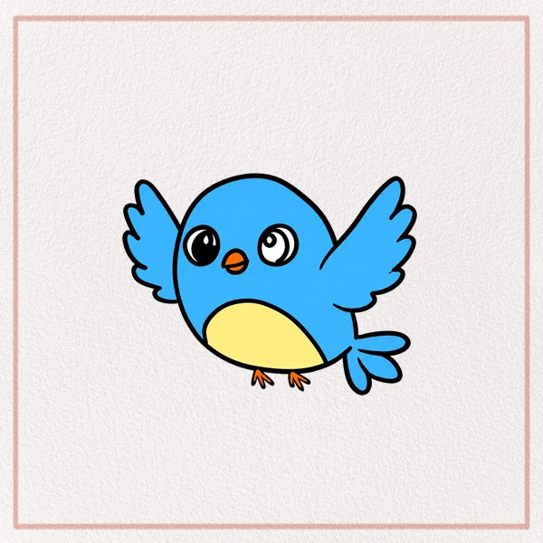 How to Draw a Flying Bird feature image