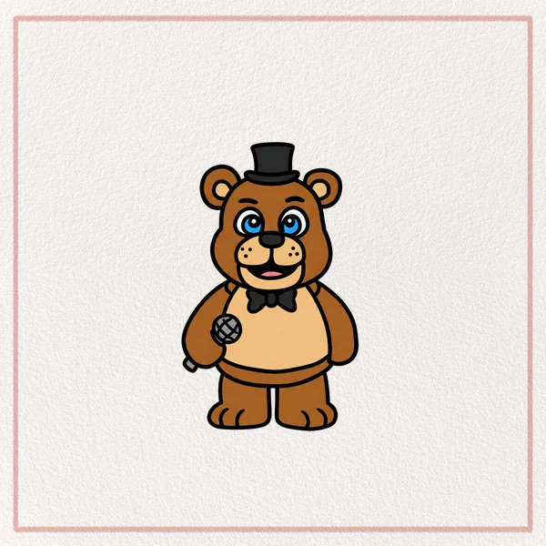 How to Draw a Freddy Fazbear feature image